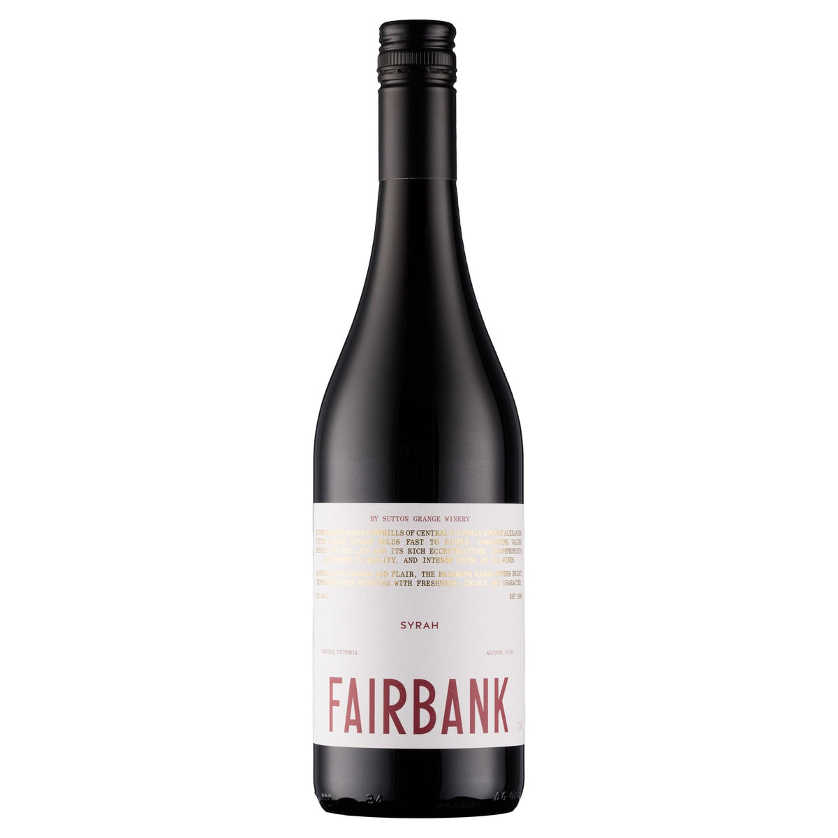 SUTTON GRANGE 2021 Fairbank Syrah (FAIRBANK SERIES)
