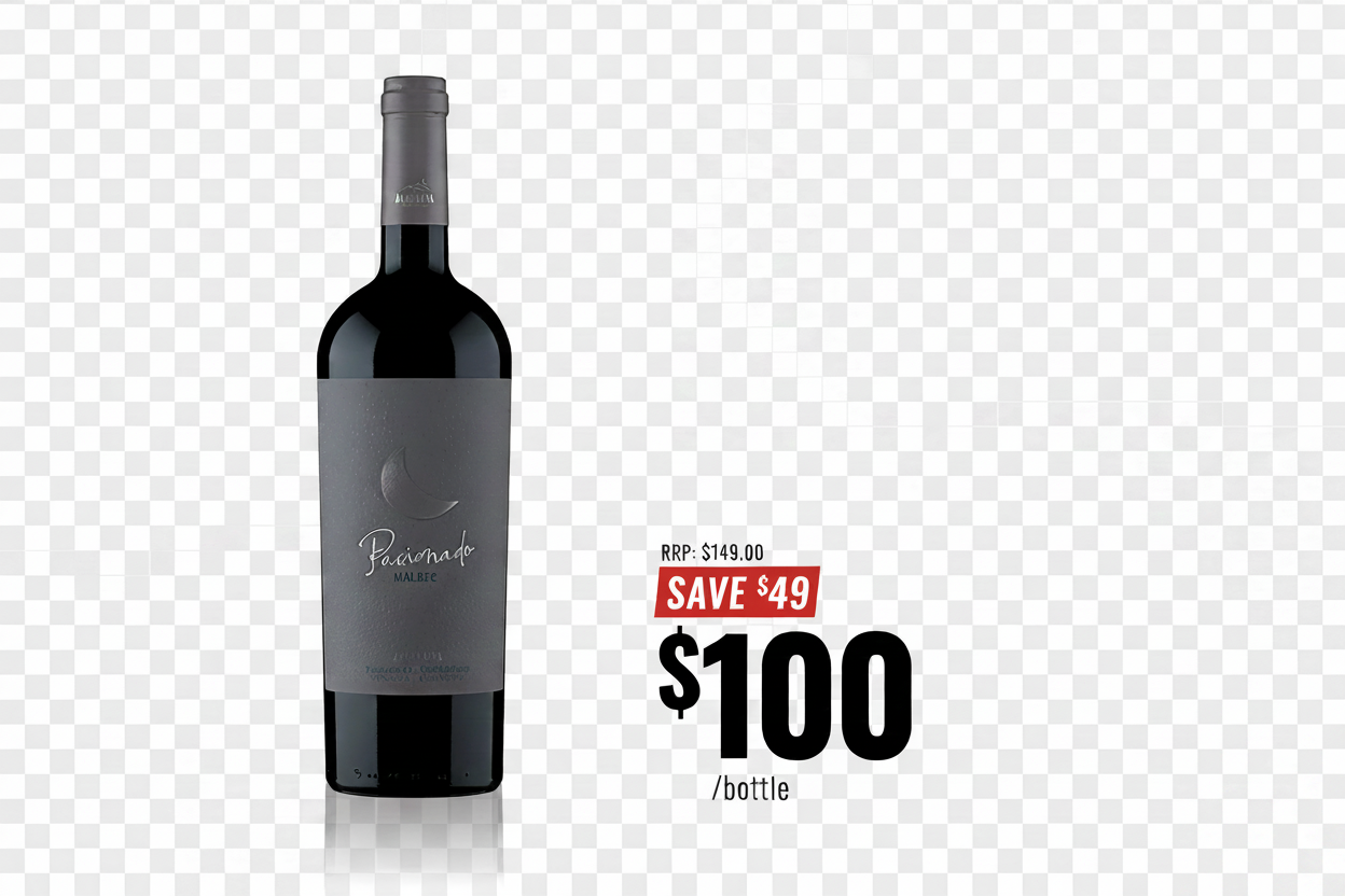 Andeluna Pasionado Malbec – Lower Right Corner Bracket Removed