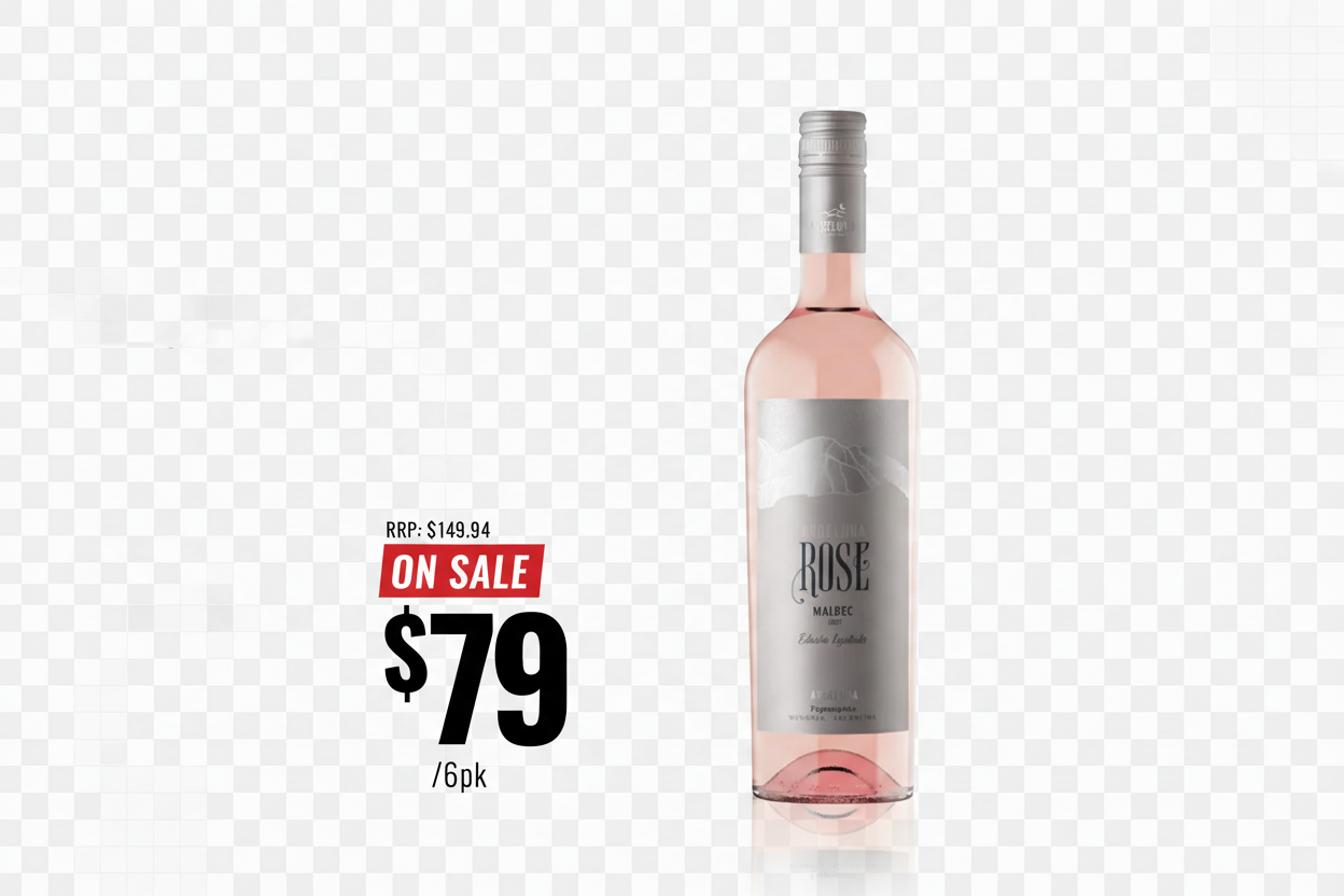 Andeluna Rosé Argentina – Background Removed