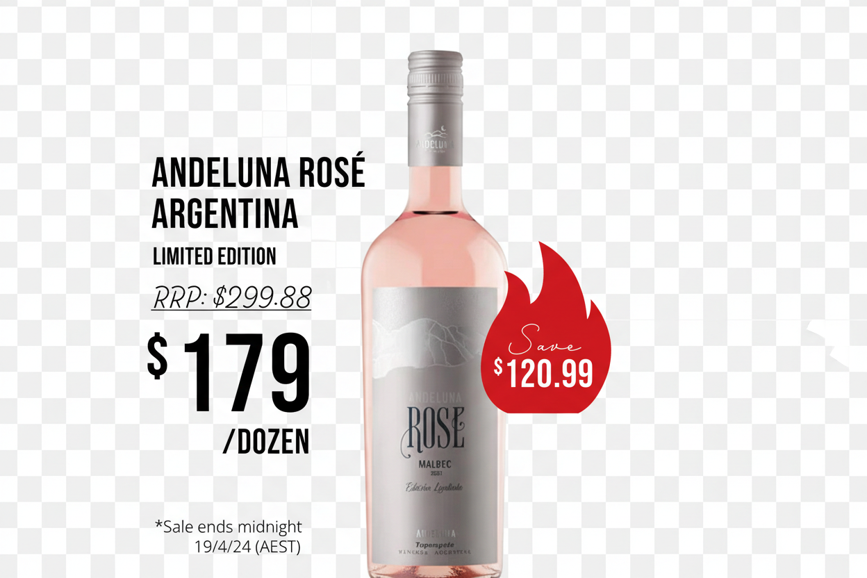 Andeluna Rosé Argentina Limited Edition – Background Removed