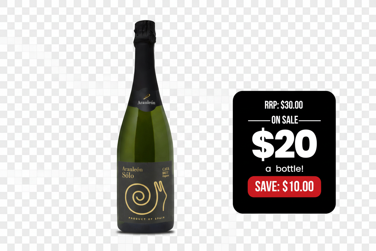 Aranleón Sólo Cava Brut – Background Removed