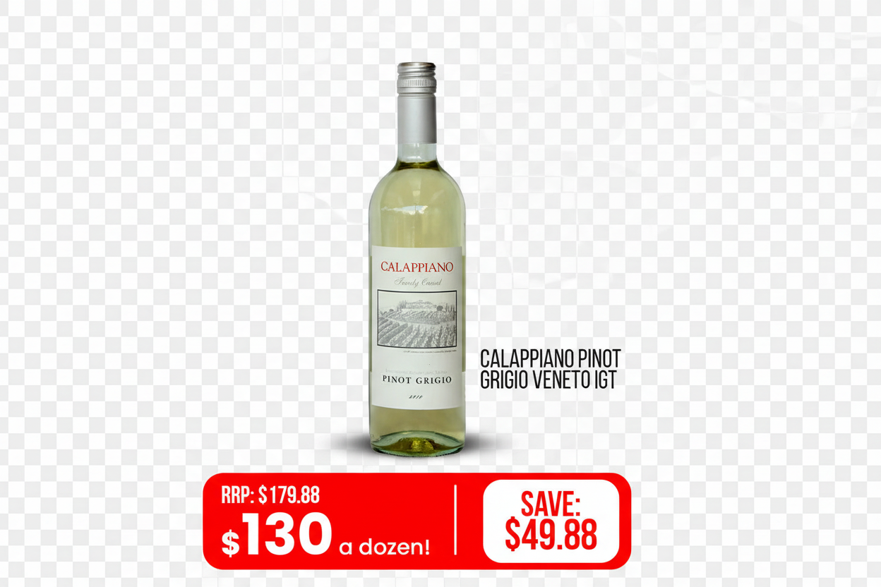 Calappiano Pinot Grigio Veneto IGT – Background Removed