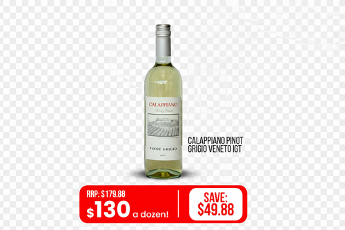 Calappiano Pinot Grigio Veneto IGT – Background Removed