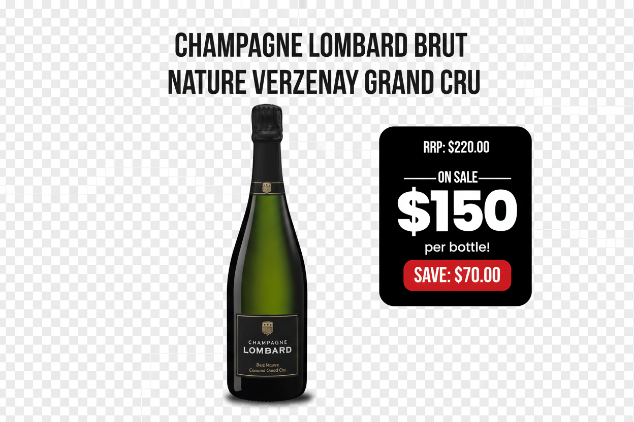 Champagne Lombard Brut Nature Verzenay Grand Cru – Background Removed