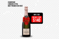 Champagne Lombard Extra Brut Premier Cru Rosé – Background Removed