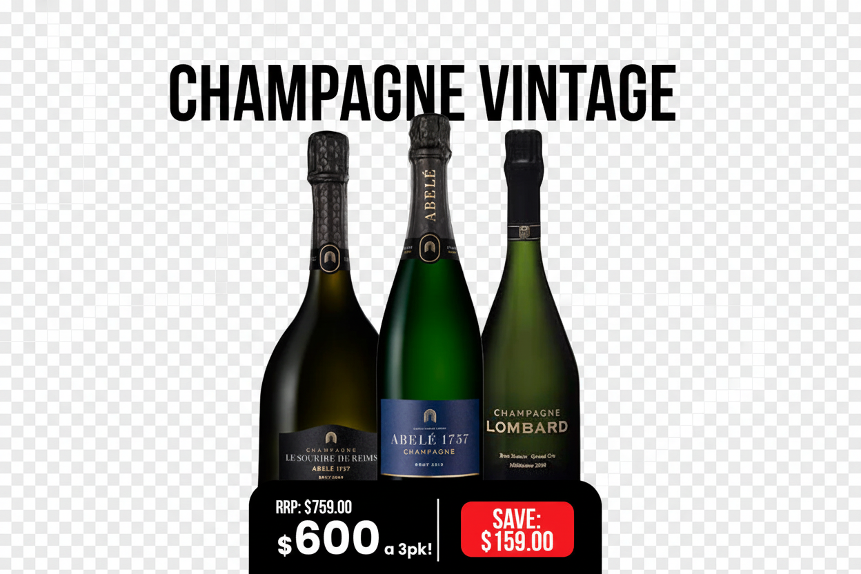 Champagne Vintage Pack – Background Removed