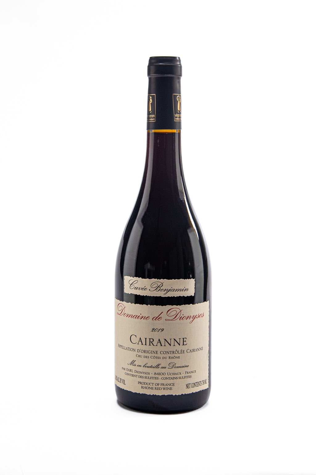CUVÉE BENJAMIN - AOC CÔTES DU RHONE VILLAGE CAIRANNE, RED 2023