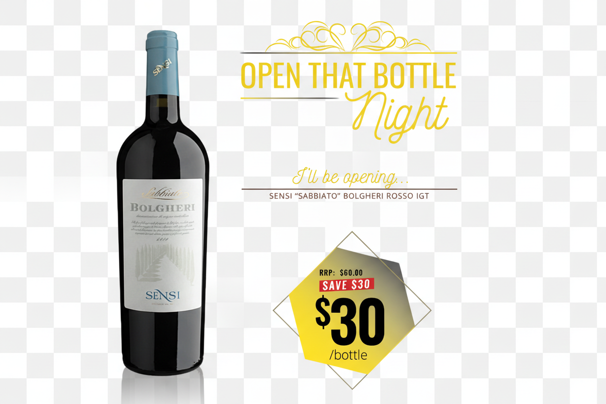 Sensi Sabbiato Bolgheri Rosso IGT – Background Removed