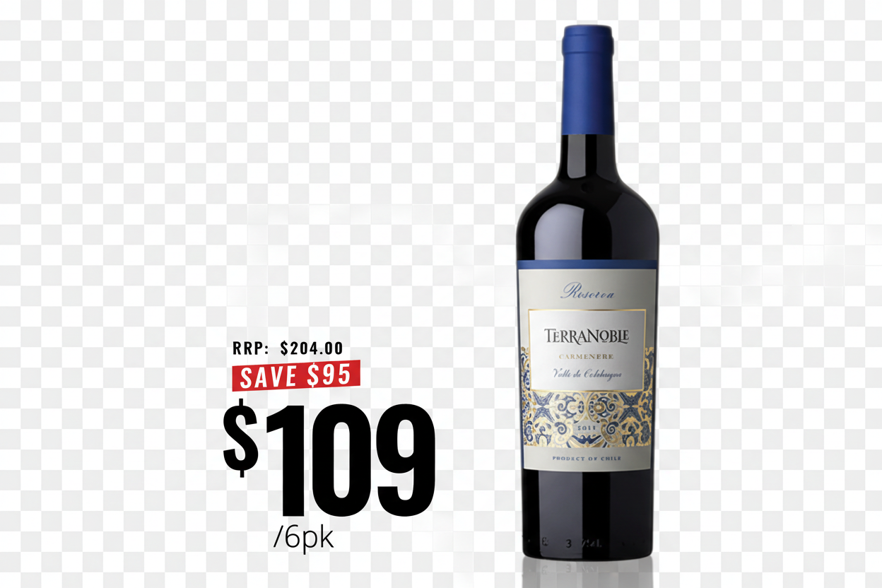 Terra Noble Civis Reserva Carménère – Background Removed