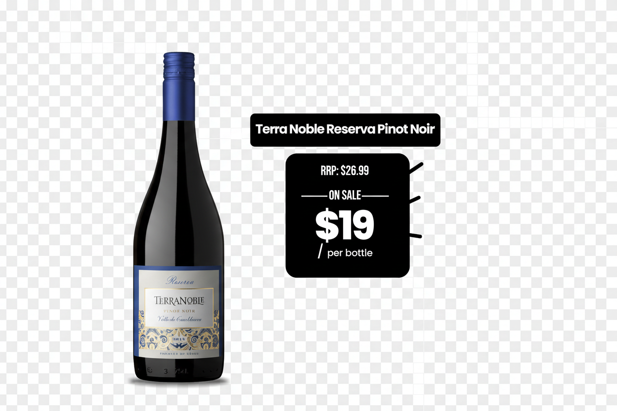 Terra Noble Reserva Pinot Noir – Background Removed