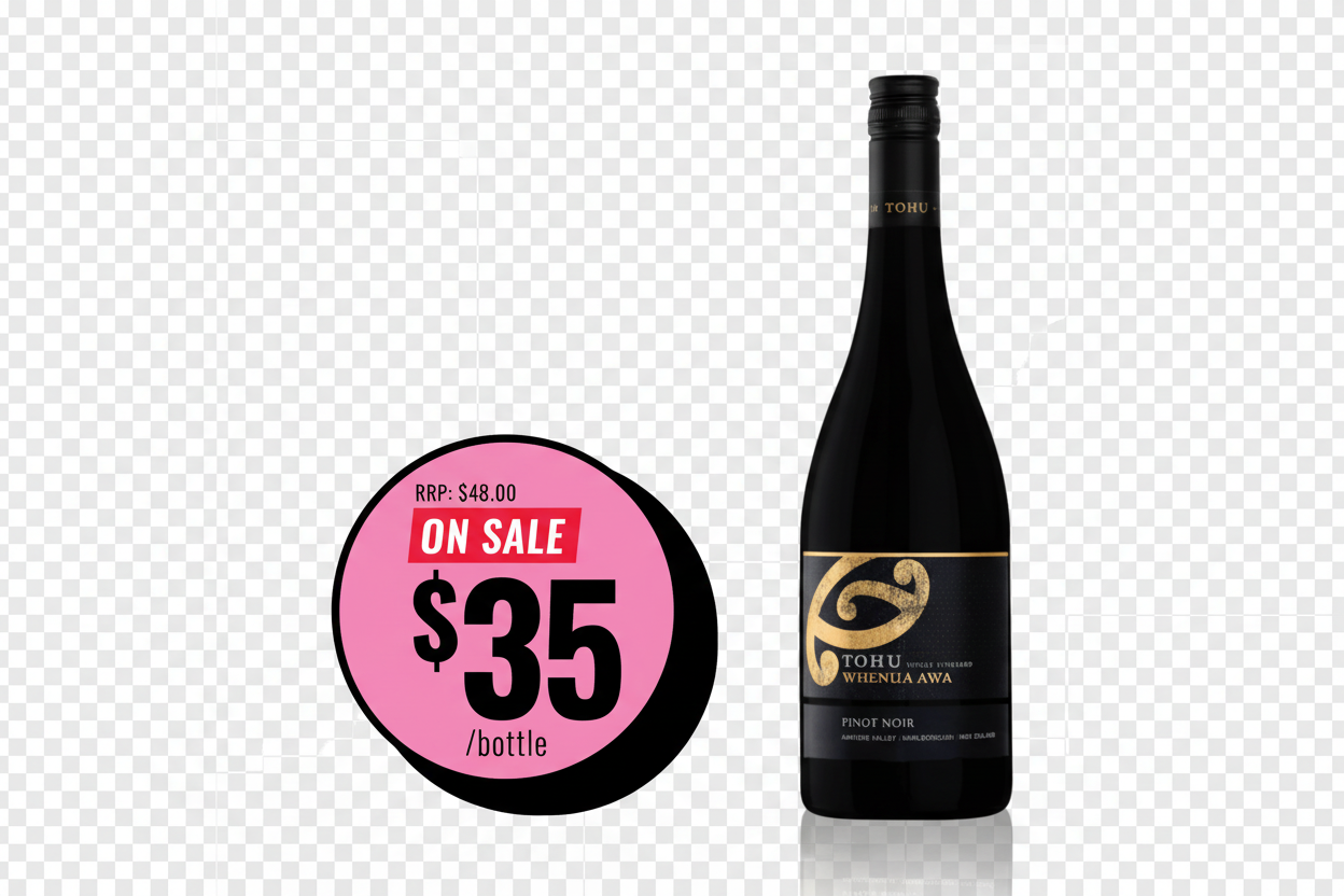 Tohu Whenua Awa Pinot Noir – Background Removed